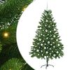 vidaXL V&aacute;nočn&iacute; stromeček s 300 LED diodami s stojanem Zelen&aacute; 180 cm PE