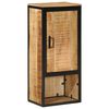 vidaXL Koupelnov&aacute; skř&iacute;ňka 40x27x90 cm masivn&iacute; mangovn&iacute;k a železo
