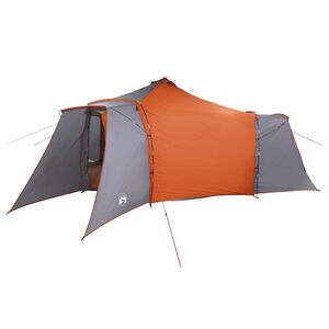 vidaXL Tipi stan se střechou &Scaron;ed&aacute; a oranžov&aacute; 492 x 492 x 275 cm taft