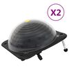 vidaXL Sol&aacute;rn&iacute; ohř&iacute;vače baz&eacute;nu 2 ks 75 x 75 x 36 cm HDPE hlin&iacute;k