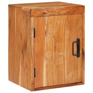 vidaXL Nočn&iacute; stolek Hněd&aacute; 35 x 33 x 48 cm Masivn&iacute; dřevěn&aacute; ak&aacute;cie