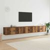 vidaXL N&aacute;stěnn&yacute; TV skř&iacute;ňov&yacute; set 3 pcs Star&eacute; dřevo 100 x 34,5 x 40 cm