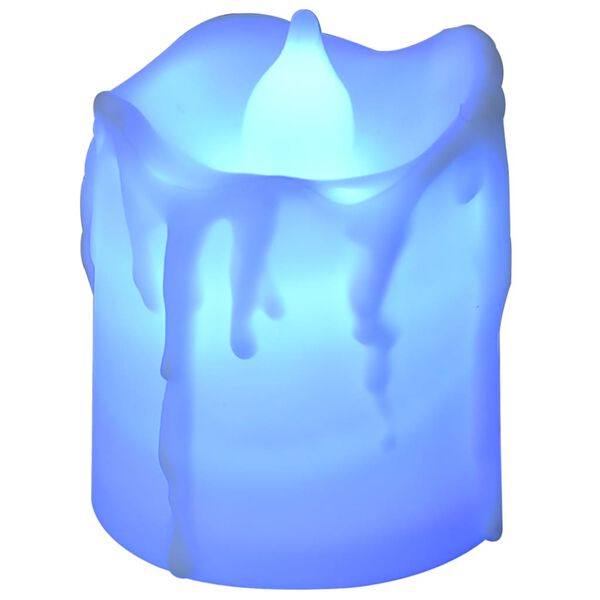 vidaXL Bezplamenn&eacute; elektrick&eacute; čajov&eacute; sv&iacute;čky LED 12 ks barevn&eacute;