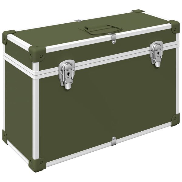 vidaXL &Uacute;chyty na skř&iacute;ň 12 pcs Olivově zelen&aacute; 85 x 45 mm Kov