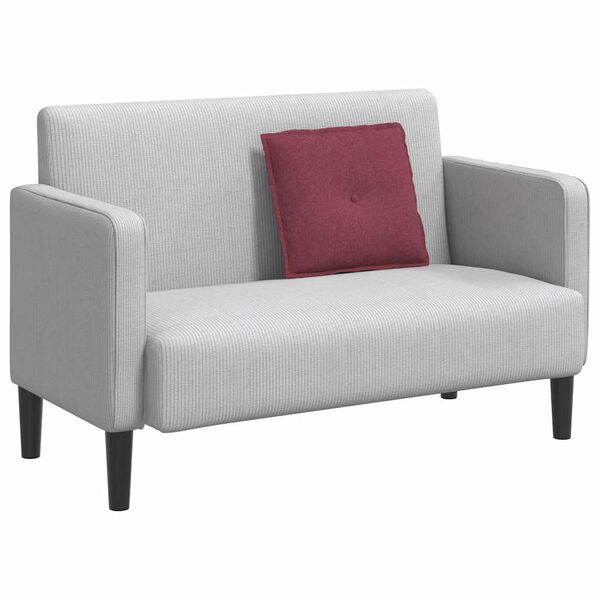 vidaXL Polštář na záda Víno Červené 50 x 19 x 45 cm textil