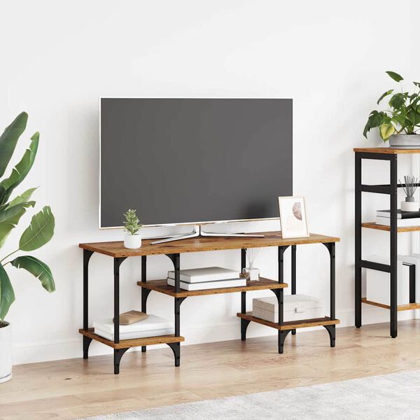 vidaXL Televizn&iacute; skř&iacute;ň Star&eacute; dřevo 102 x 35 x 45,5 cm