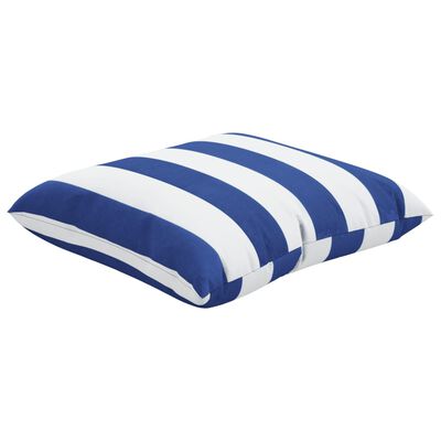 vidaXL Dekorační polštáře 4 ks modré a bílé pruhy 50 x 50 cm textil