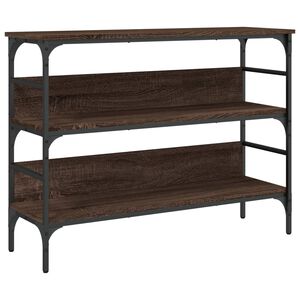 vidaXL Konzolov&yacute; stolek hněd&yacute; dub 100 x 32 x 75 cm kompozitn&iacute; dřevo