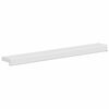 vidaXL Parapet okna B&iacute;l&yacute; 60 x 10 x 4,5 cm PVC