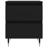 vidaXL Nočn&iacute; stolek čern&aacute; 40x35x50 cm kompozitn&iacute; dřevo