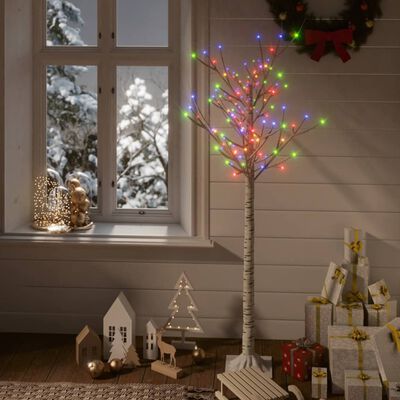 vidaXL Vánoční stromek 140 barevných LED 1,5 m vrba dovnitř i ven