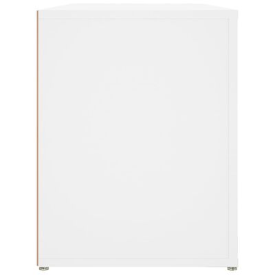 vidaXL Botník bílý 100 x 35 x 45 cm kompozitní dřevo