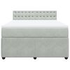 vidaXL Box spring postel s matrac&iacute; světle &scaron;ed&aacute; 140x200 cm samet