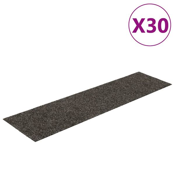 vidaXL Schodov&eacute; rohože samolepic&iacute; 30 ks 76 x 20 cm antracitov&eacute; obd&eacute;ln&iacute;kov&eacute;