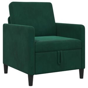 vidaXL Sofa s &uacute;ložn&yacute;m prostorem Tmavě zelen&aacute; 72 x 78 x 87 cm Polyester
