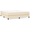 vidaXL Box spring postel s matrac&iacute; kr&eacute;mov&aacute; 180x200 cm textil