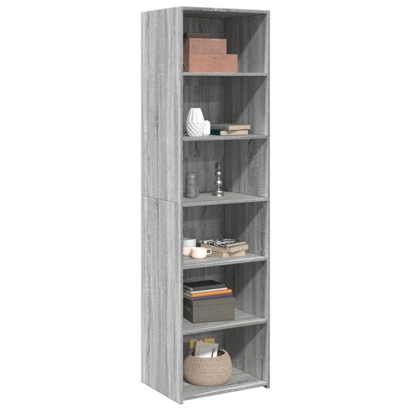vidaXL Skříň highboard šedá sonoma 50 x 41 x 185 cm kompozitní dřevo