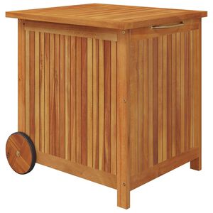 vidaXL Zahradn&iacute; &uacute;ložn&yacute; box s kolečky 60 x 50 x 58 cm masivn&iacute; ak&aacute;cie
