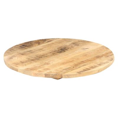 vidaXL Stolní deska masivní mangovníkové dřevo kulatá 25–27 mm 40 cm