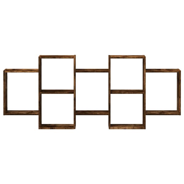 vidaXL N&aacute;stěnn&aacute; police kouřov&yacute; dub 159 x 18 x 65 cm kompozitn&iacute; dřevo