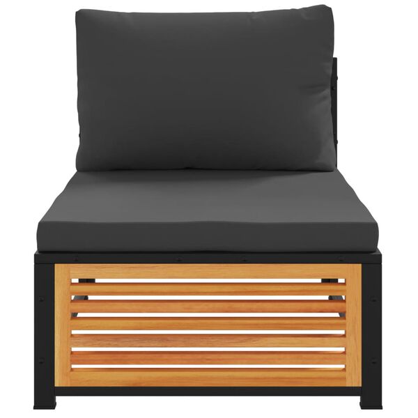 vidaXL Zahradn&iacute; pohovka bez područek s podu&scaron;kami masivn&iacute; ak&aacute;cie