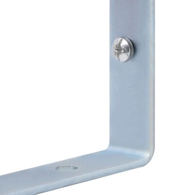 vidaXL Podpěry pro plotové sloupky 2 ks pozinkovaná ocel