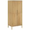 vidaXL &Scaron;atn&iacute; skř&iacute;ň FLORO voskově hněd&aacute; 77x53x171 cm masivn&iacute; borovice