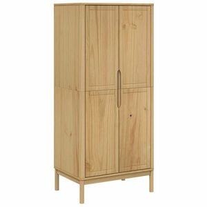 vidaXL &Scaron;atn&iacute; skř&iacute;ň FLORO voskově hněd&aacute; 77x53x171 cm masivn&iacute; borovice