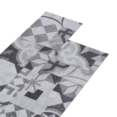 vidaXL Podlahová krytina PVC 5,02 m² 2 mm samolepicí šedý vzor