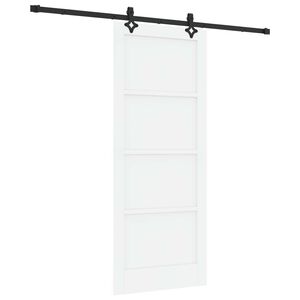vidaXL Posuvn&eacute; dveře ORKDAL 83 x 202 cm Masivn&iacute; borovicov&eacute; dřevo B&iacute;l&aacute;