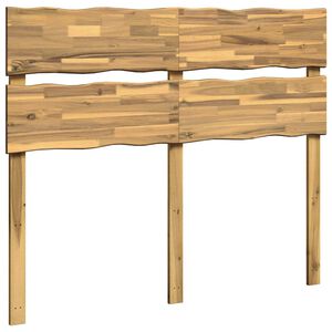 vidaXL Čelo postele s živ&yacute;m okrajem ROSTOCK B&iacute;l&aacute; 135 cm