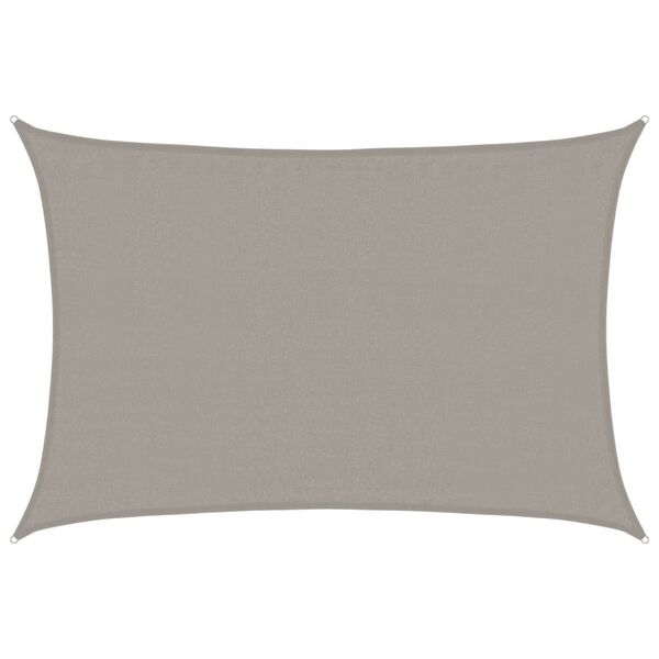 vidaXL Plachta proti slunci 160 g/m&sup2; obd&eacute;ln&iacute;k světle &scaron;ed&aacute; 3,5x5 m HDPE