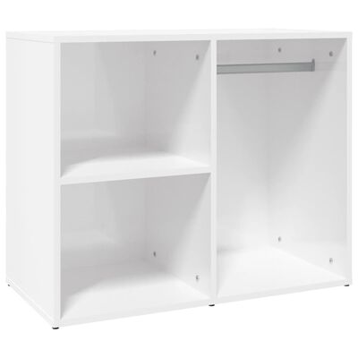 vidaXL Toaletní skříňka lesklá bílá 80 x 40 x 65 cm kompozitní dřevo