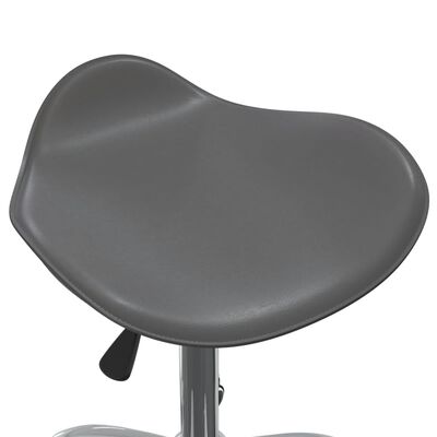 vidaXL Otočné jídelní židle 6 ks šedé umělá kůže