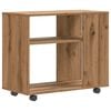 vidaXL Odkl&aacute;dac&iacute; stolek dub artisan 70x35x60,5 cm kompozitn&iacute; dřevo