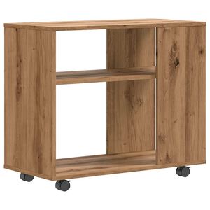 vidaXL Odkl&aacute;dac&iacute; stolek dub artisan 70x35x60,5 cm kompozitn&iacute; dřevo