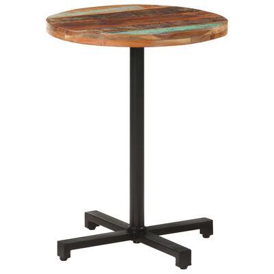 vidaXL Bistro stolek kulatý Ø 60 x 75 cm masivní recyklované dřevo