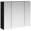 vidaXL Koupelnov&aacute; zrcadlov&aacute; skř&iacute;ň Čern&yacute; dub 60 x 14,5 x 50 cm