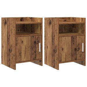 vidaXL Nočn&iacute; stolky 2 pcs Star&eacute; dřevo 40 x 36 x 60 cm Kompozitn&iacute; dřevo
