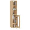 vidaXL Skř&iacute;ň highboard dub sonoma 34,5 x 34 x 180 cm kompozitn&iacute; dřevo