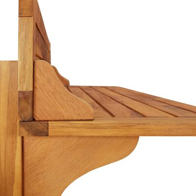 vidaXL 3dílný balkonový barový set masivní akáciové dřevo