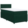vidaXL Box spring postel s matrac&iacute; tmavě zelen&aacute; 80 x 200 cm samet