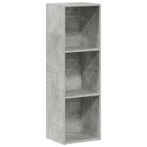 vidaXL Knihovna/TV skř&iacute;ňka betonově &scaron;ed&aacute; 36x30x114 cm kompozitn&iacute; dřevo