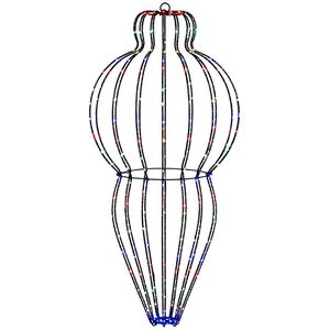 vidaXL V&aacute;nočn&iacute; &scaron;pička světla 320 LED V&iacute;cebarevn&aacute; Průměr 40 x 75 cm