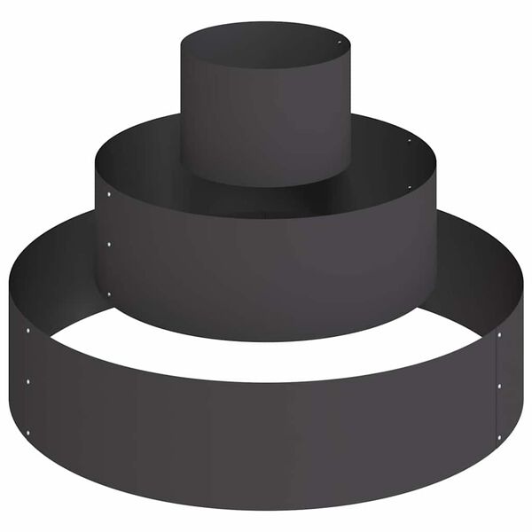 vidaXL Zahradní pěstebník Černá 90 x 90 x 20 cm Studená válcovaná ocel