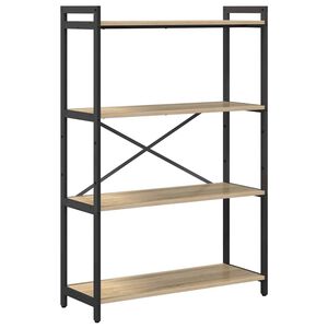 vidaXL Knihovna 80 x 30 x 120 cm Kompozitn&iacute; dřevo Sonoma dub