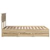 vidaXL R&aacute;m postele s čelo Sonoma dub 120 x 200 cm Inžen&yacute;rsk&eacute; dřevo