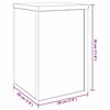 vidaXL Stojan na rostliny 2 pcs Čern&yacute; dub 20 x 20 x 30 cm