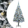 vidaXL Uměl&yacute; v&aacute;nočn&iacute; stromeček B&iacute;l&aacute; 180 cm PVC, ocel a plast