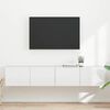vidaXL TV wall cabinet N&aacute;stěnn&yacute; 2 pcs Leskl&aacute; B&iacute;l&aacute; 78,5 x 31 x 29,5 cm